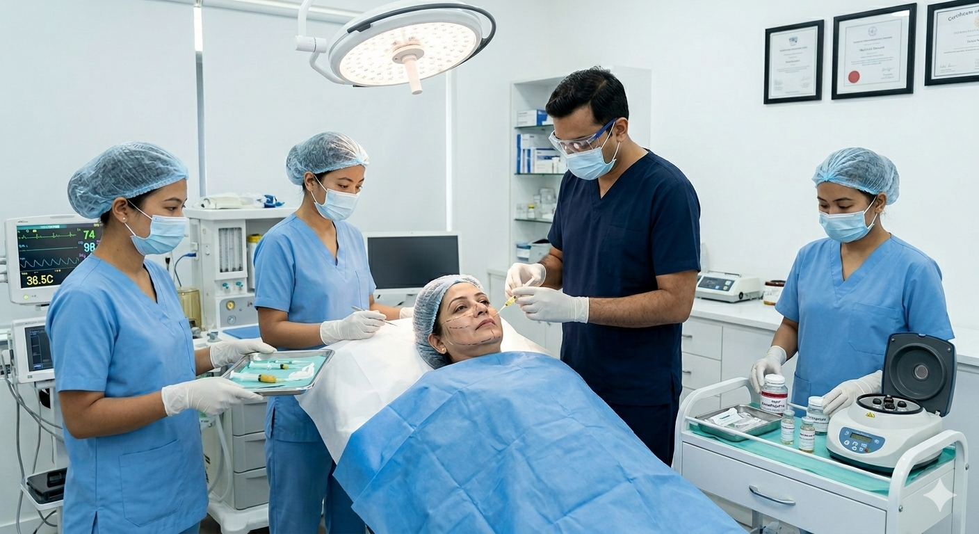 Facial Fat Grafting at KOQ10 Aesthetic Clinic Siliguri